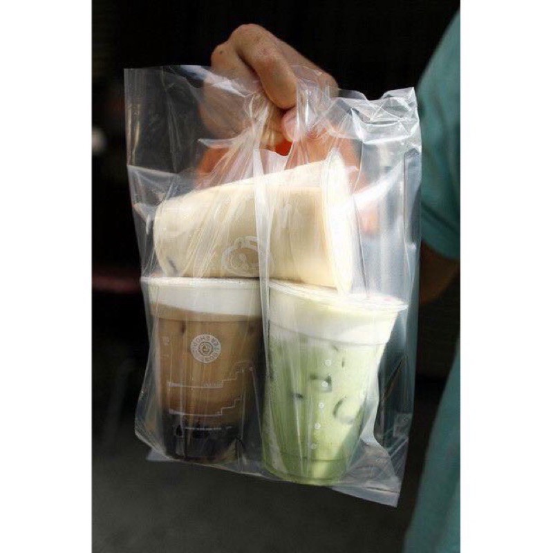 Túi chữ T, túi đựng 2 cốc có ngăn, túi đựng trà sữa 2 ly có vách ngăn 500g-1kg