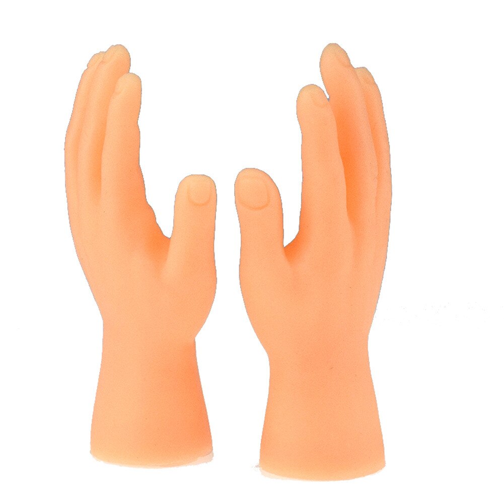 2 CÁI / bộ Con rối ngón tay ngón tay mới lạ Screepy Halloween Bàn tay vui nhộn Mini con rối ngón tay tí hon Silicone Chơi trò đùa Đồ chơi thủ công