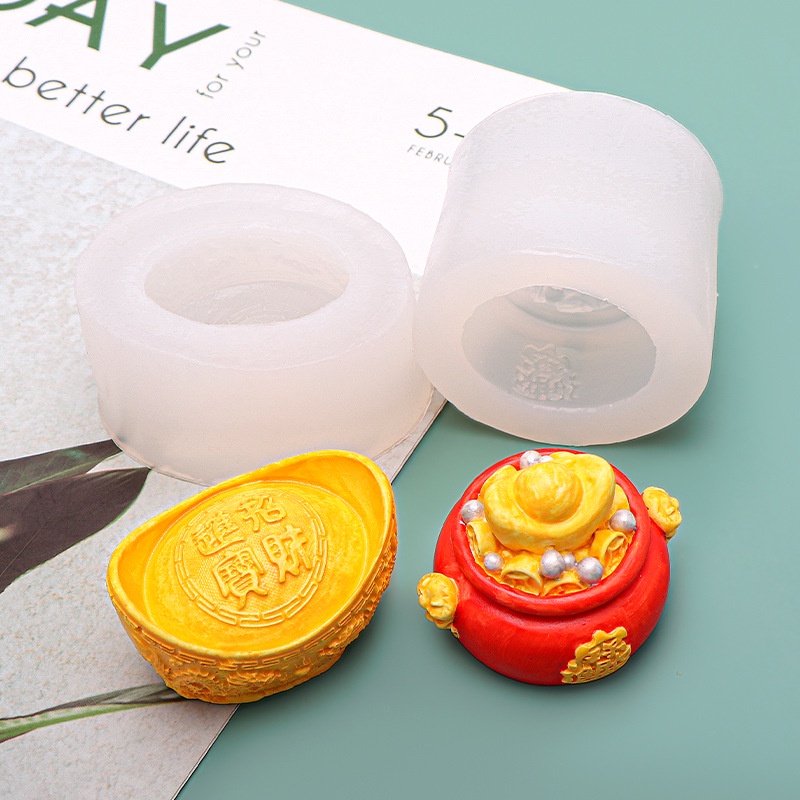 Khuôn Silicone Làm Nến Thơm Hình Quả Bắp Cà Rồng Vàng