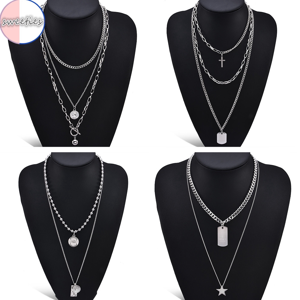 [Mã FAMAYFA giảm 10K đơn 50K] Dây chuyền nhiều lớp phong cách vintage cho nữ | BigBuy360 - bigbuy360.vn