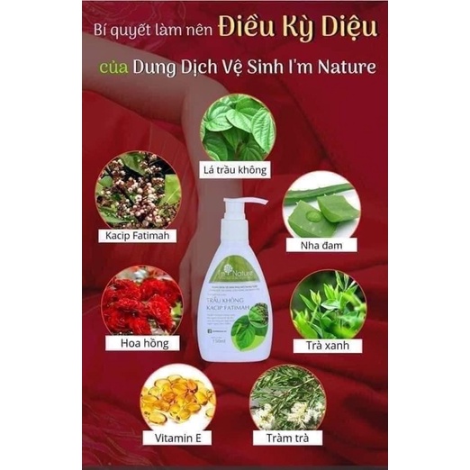 Dung dịch vệ sinh Trầu Không  I'M NATURE