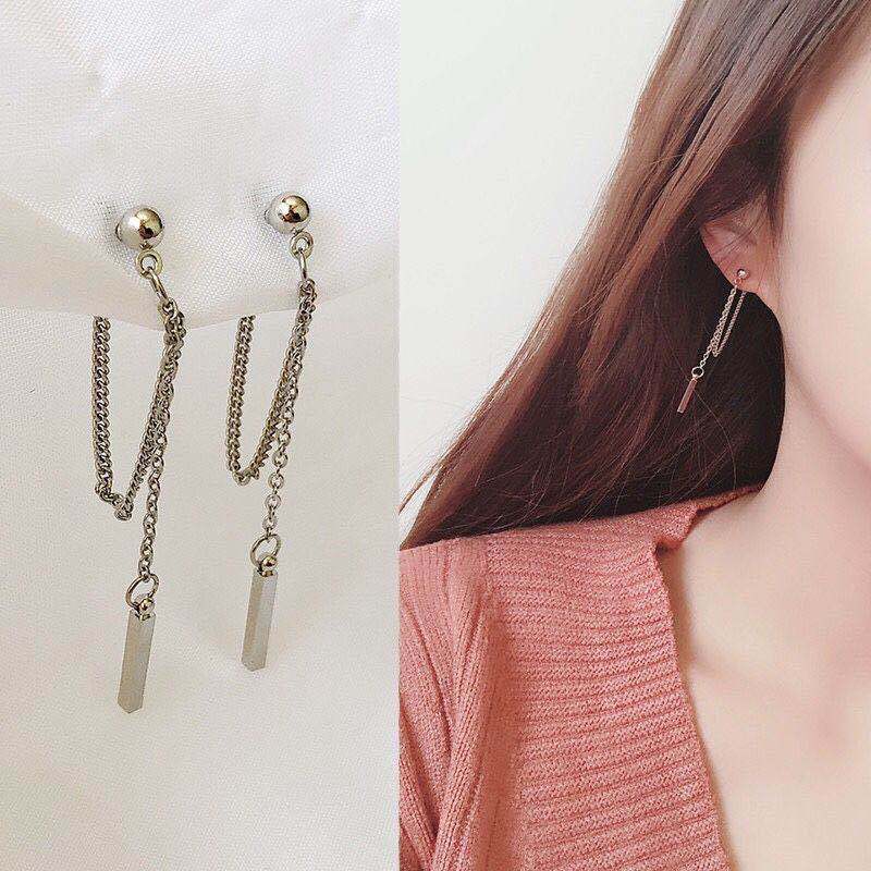 Khuyên Tai Dáng Dài Phong Cách Cá Tính Độc Đáo Thời Trang Hàn Quốc