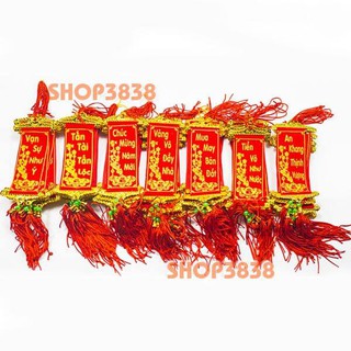 Bộ 10 Liễng Đỏ Chúc Tết Treo Trang Trí Cây Mai , Đào , Tắc Đón Tết