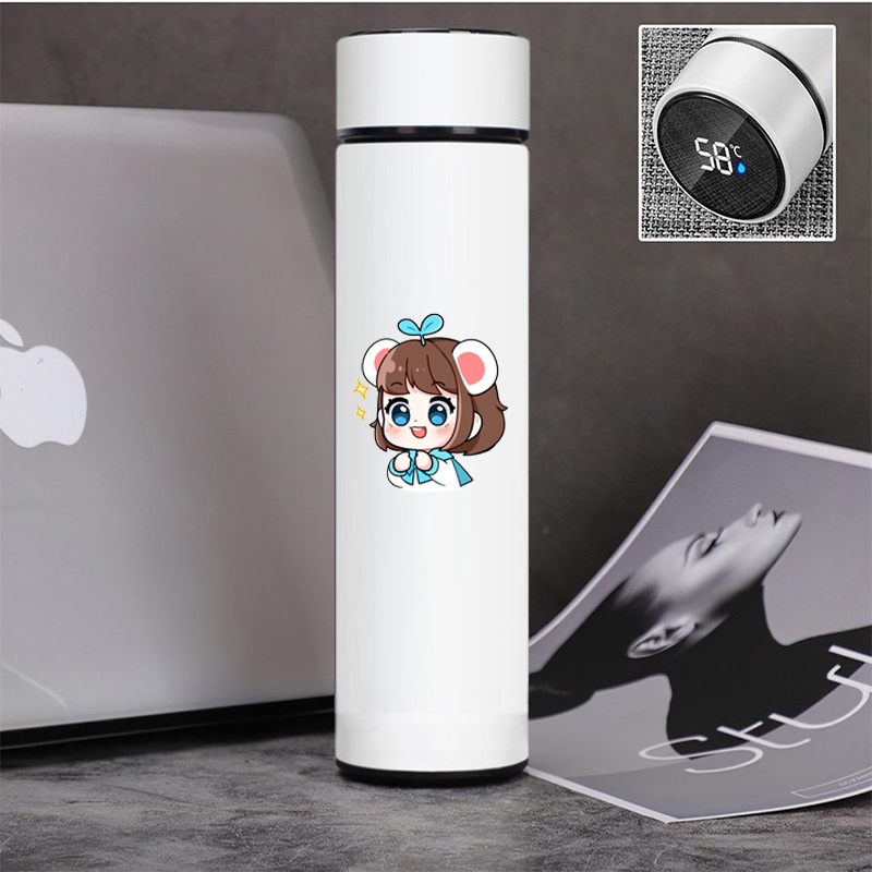 Bình giữ nhiệt đựng nước in hình HERO TEAM ver MẮT TRÒN XOE Simmy Phong cận Siro Mr Vịt Sammy Đào Kairon Kamui
