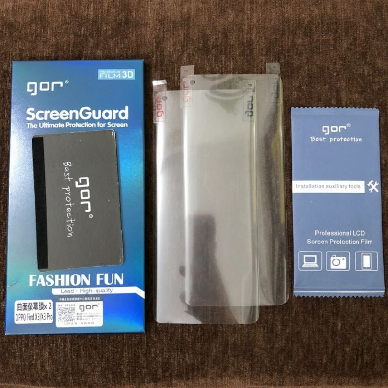 Dán dẻo 3D Oppo Find X3, X3 Pro bo cạnh GOR ( Bộ 2 miếng trước)
