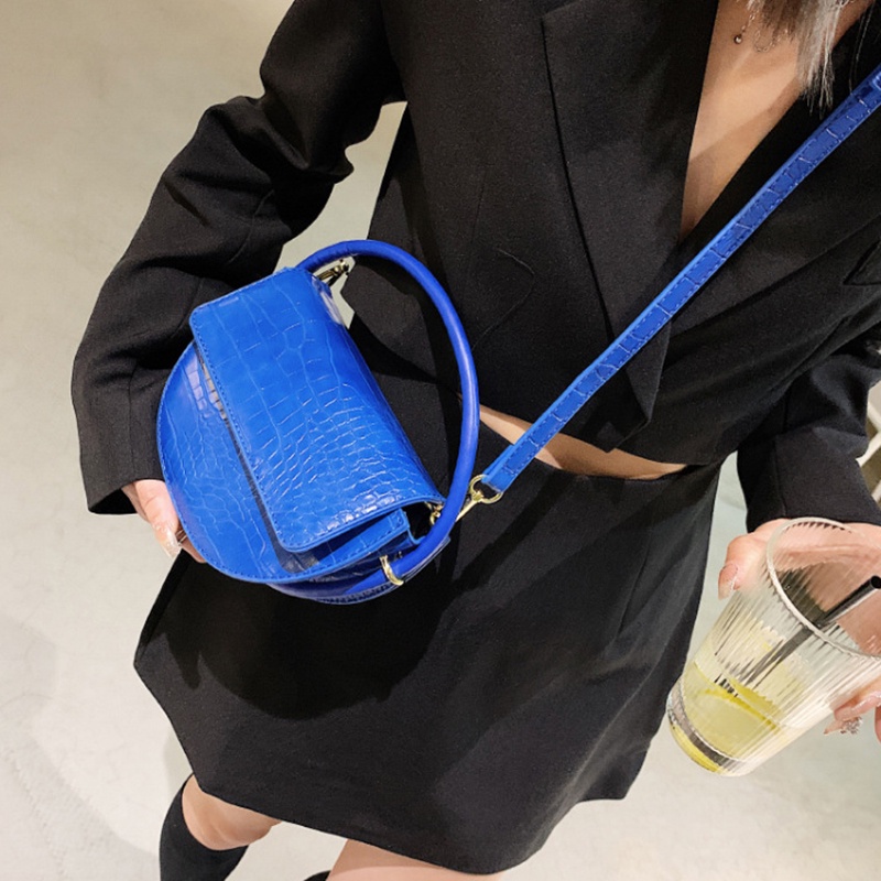 IELGY Túi Đeo Vai Thời Trang Hàn Quốc Cổ Điển Họa Tiết Đá