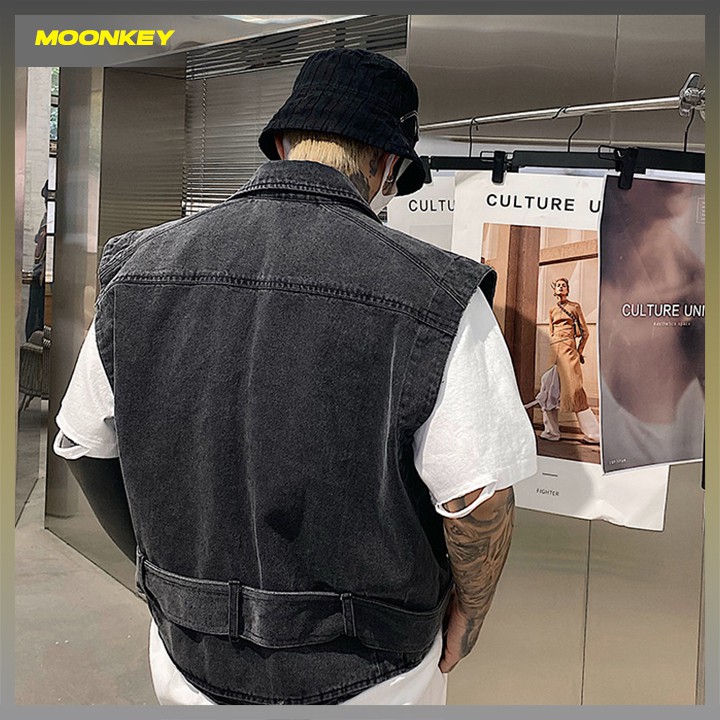 Áo Gile Jean Nam Nữ Phong Cách Hiện Đại