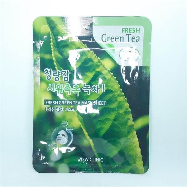 Mặt nạ 3W Clinic Fresh Green Tea Mask Sheet