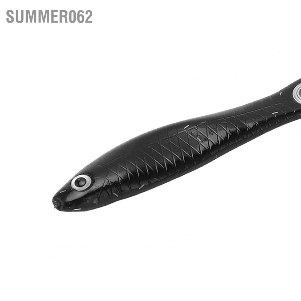 Set 5 mồi cá chạch giả mềm câu cá cm 6g mắt 3D mở rộng cuộn đuôi