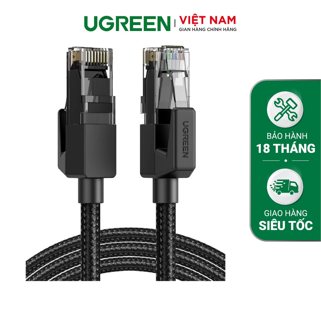 Cáp mạng Cat6 hỗ trợ truyền dữ liệu lên đến 1000Mbps dài 1-5m chính hãng UGREEN NW135