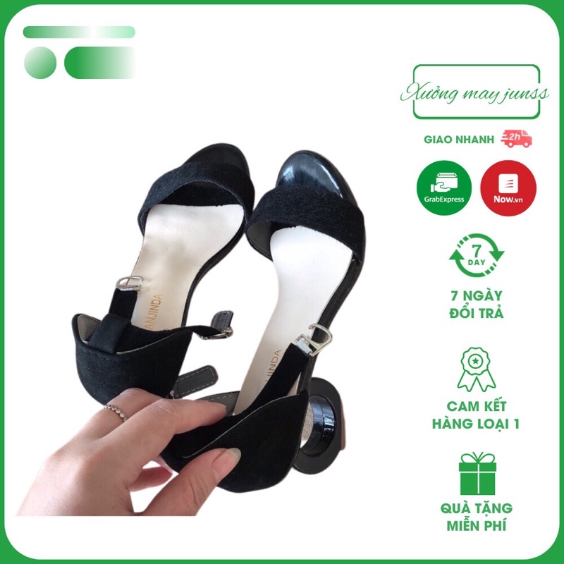 Giày Cao Gót/ Guốc Dép Nữ 3- 5 Phân Đế Vuông Siêu Hot 2022/ ảnh shop tư chụp