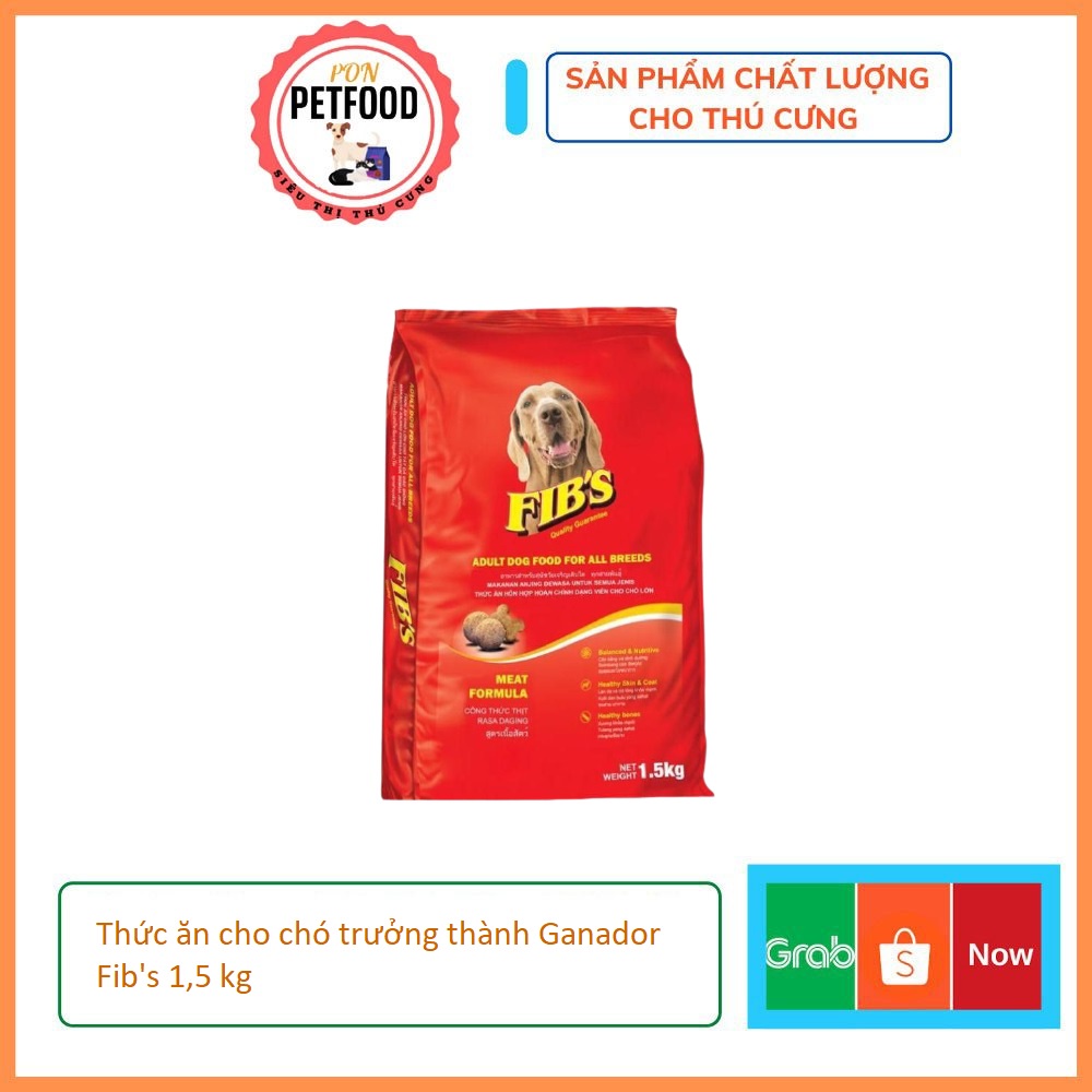 Thức ăn cho chó trưởng thành Ganador Fib's 1,5 kg
