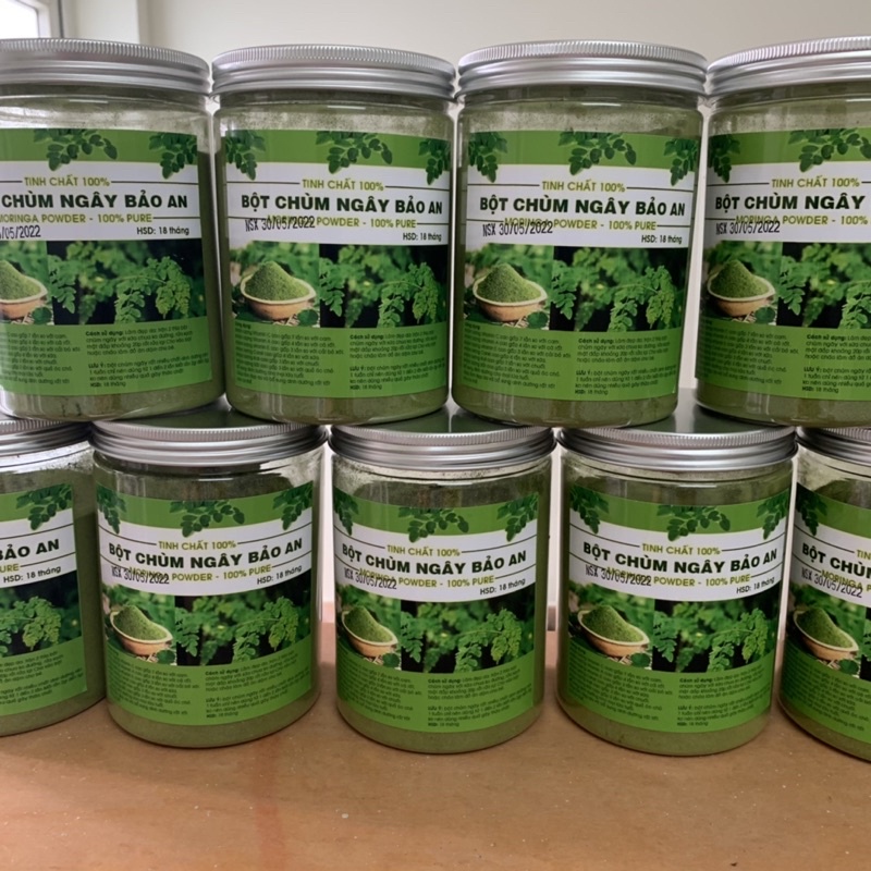 Bột chùm ngây trắng mịn da, đồ ăn dặm cho bé hộp 250g