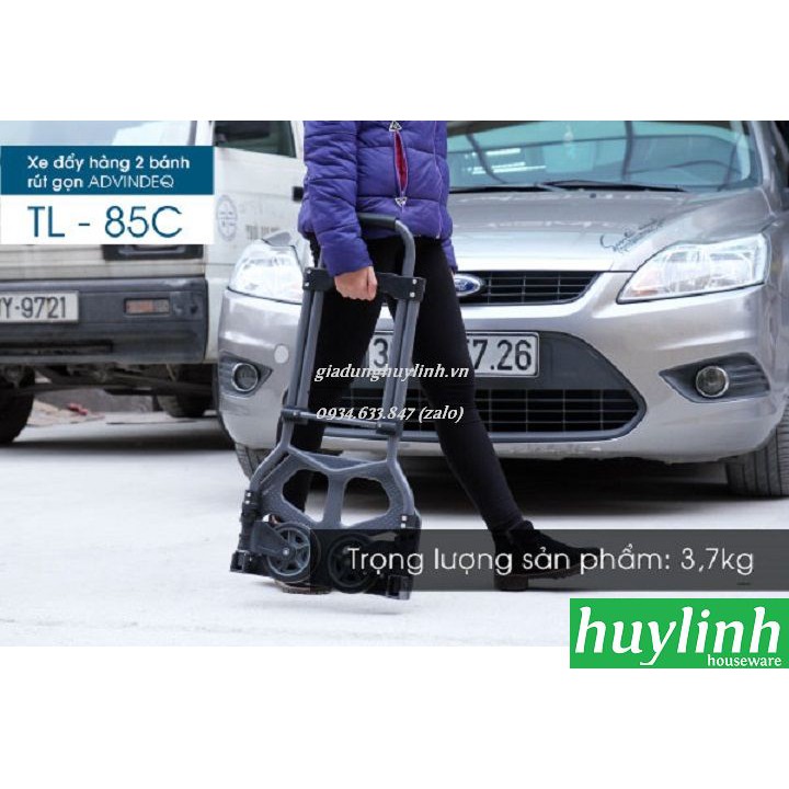 Xe đẩy hàng 2 bánh gấp gọn Advindeq TL-85C - Tải trọng 85kg