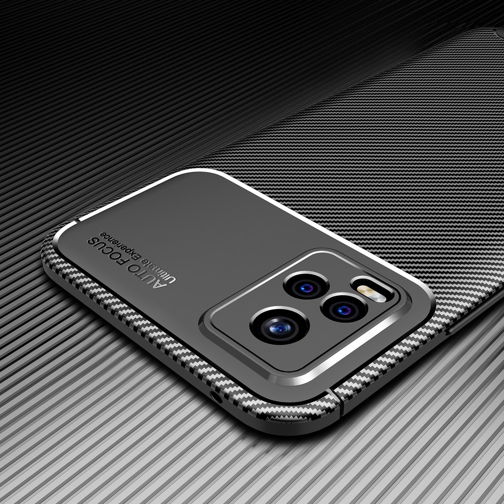 Ốp Lưng Sợi Carbon Mềm Chống Sốc Cho Vivo S6 S7 V20 Pro