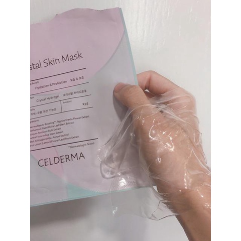 Mặt nạ Crystal Skin Mask CELDERMA - tách lẻ (1 miếng)