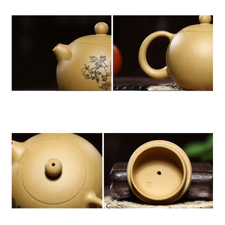 Ấm Tử Sa Nghi Hưng Tây Thi Mẫu Đơn 220 ml (Đoạn Nê, Lọc Tổ Ong)