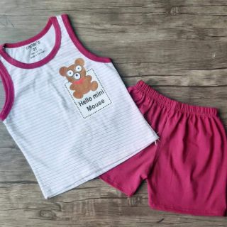 Bộ thun cotton 4c dày dặn cho bé