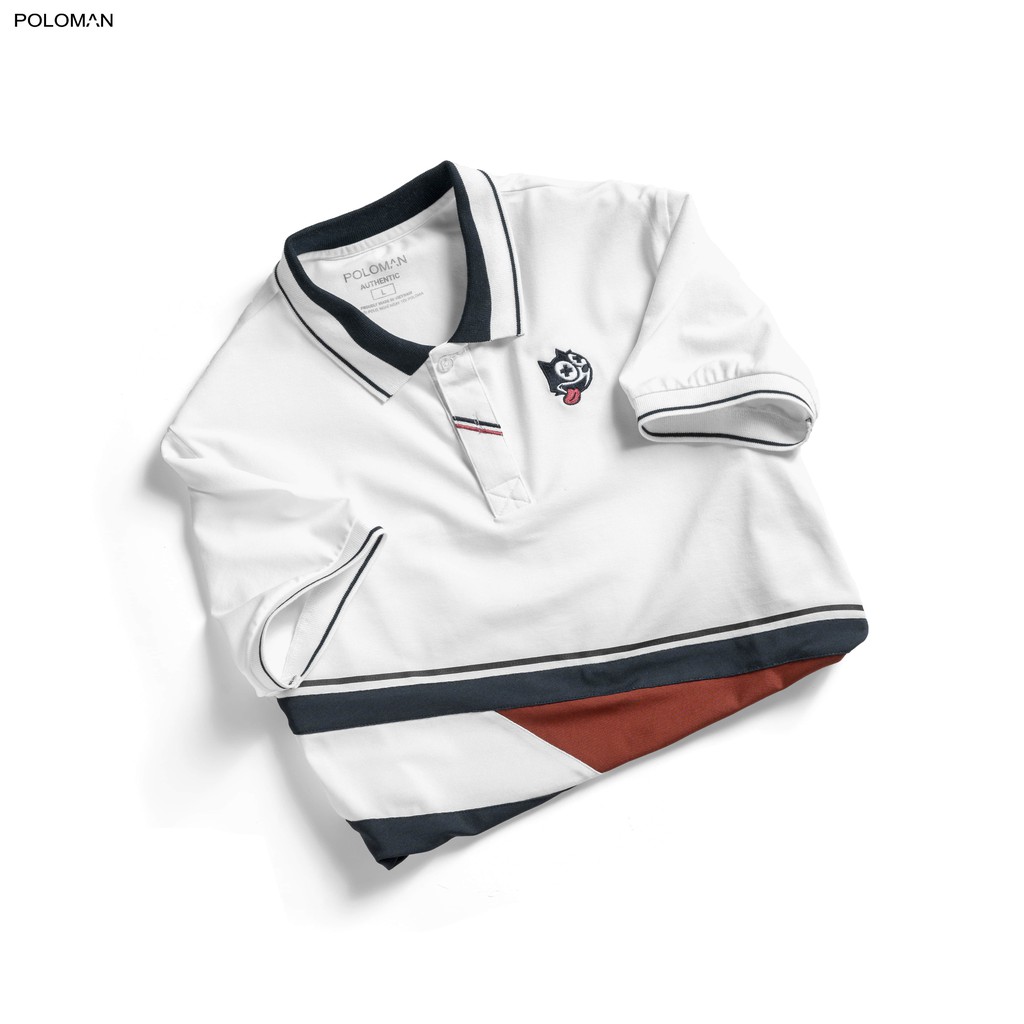 Áo Polo nam cổ bẻ phối CINO vải cá sấu Cotton xuất xịn,chuẩn form, sang trọng - thanh lịch - POLOMAN | BigBuy360 - bigbuy360.vn