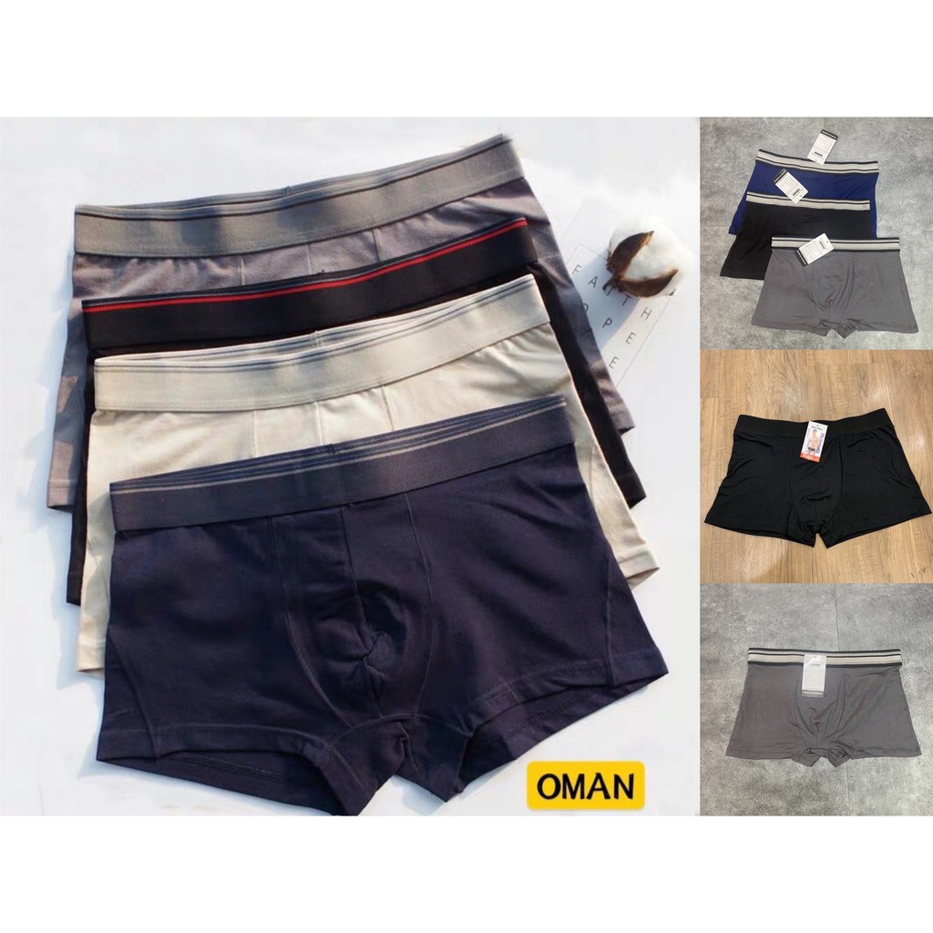 Đồ lót nam, quần sịp đùi nam cao cấp, chất mát, co giãn, màu NGẪU NHIÊN-OMAN