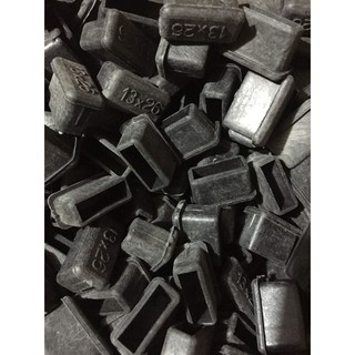 Bộ 100 Nắp bịt trong cho sắt hộp 13x26mm; Nắp chụp nhựa; nút bịt nhựa; đầu bịt nhựa; nút bịt trong 13x26mm