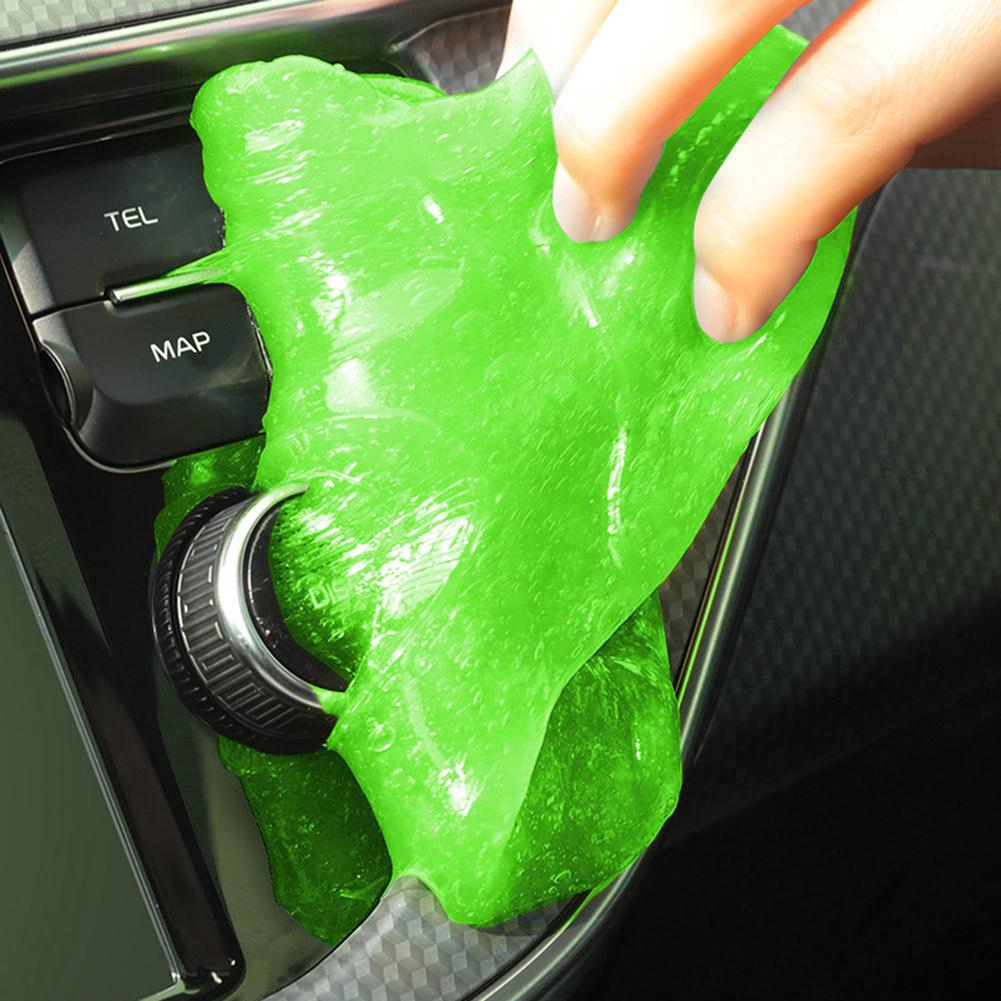 Miếng bọt dẻo mềm mại dùng để vệ sinh lỗ thông khí trên xe ô tô - Cao su thạch dẻo hít bụi vệ sinh bàn phím máy tính