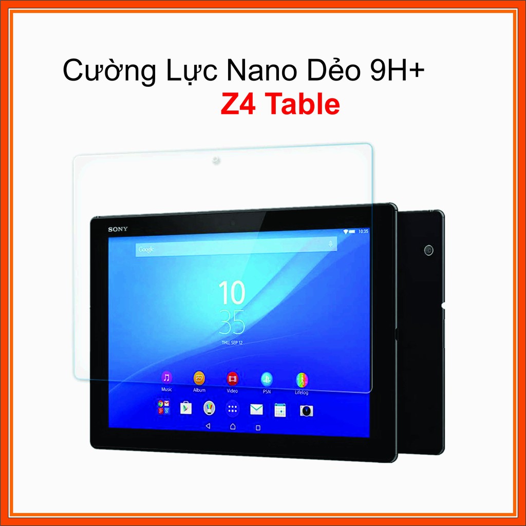 Cường lực full màn Sony Z4 Tablet Cường lực Nano Dẻo 9H+