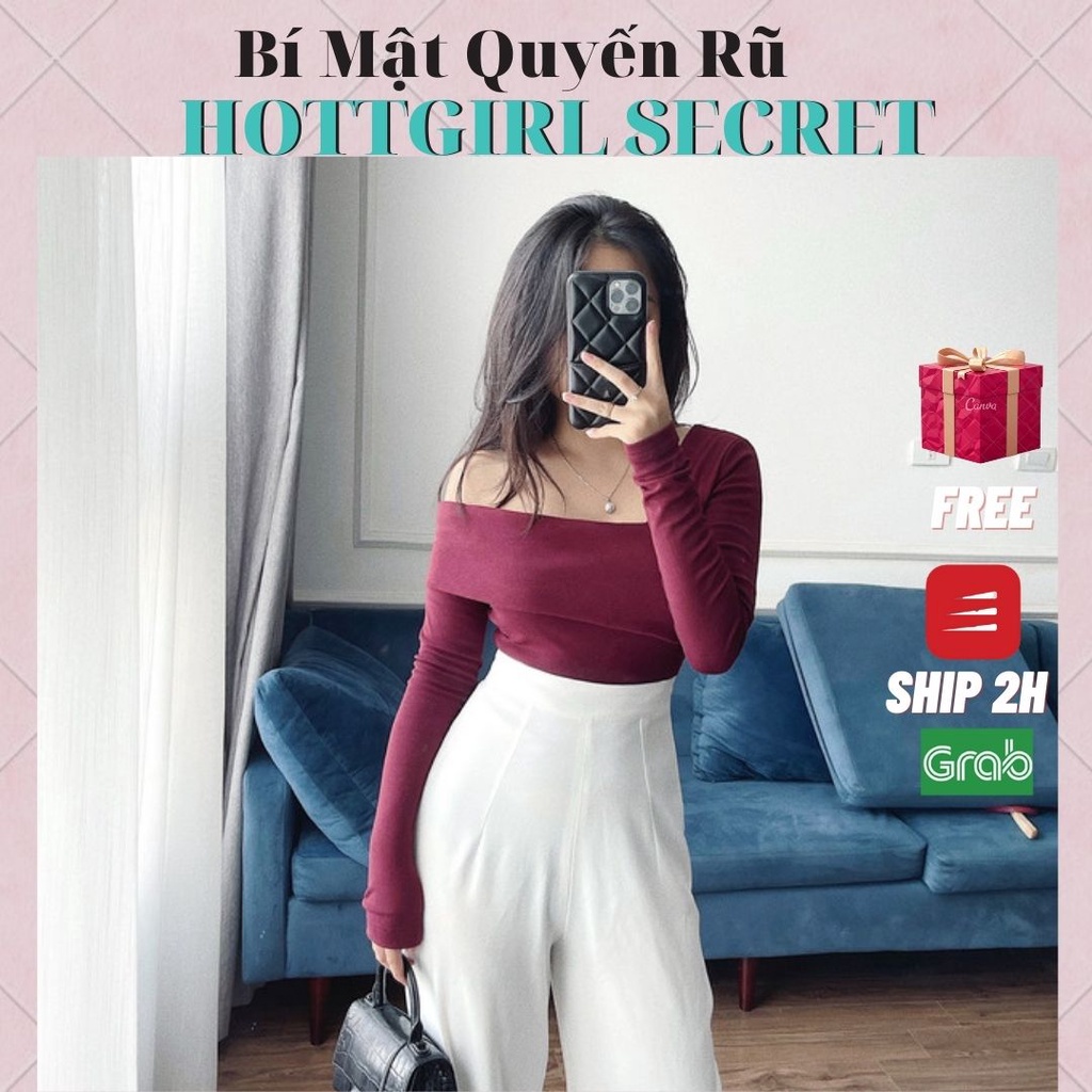 MS 1002 Áo lệch vai nữ dài tay chất liệu thun rip , co giãn tốt,tôn dáng,tôn da,đủ size từ 40-60kg thiết kế 2021