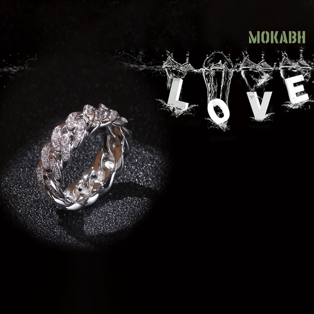 Nhẫn Xoắn Đính Đá Zirconia Thời Trang Sáng Tạo