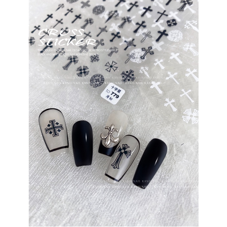 Sticker 3D Thánh Giá | Hình Dán Móng Tay