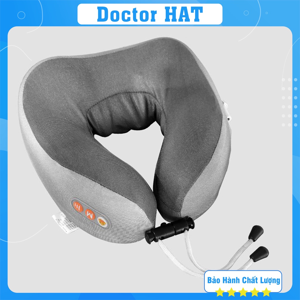 Gối massage cột sống cổ chữ U đa năng bảo vệ cổ phục hồi trí nhớ có thể sạc lại, Gối mát xa cổ vai gáy cao cấp