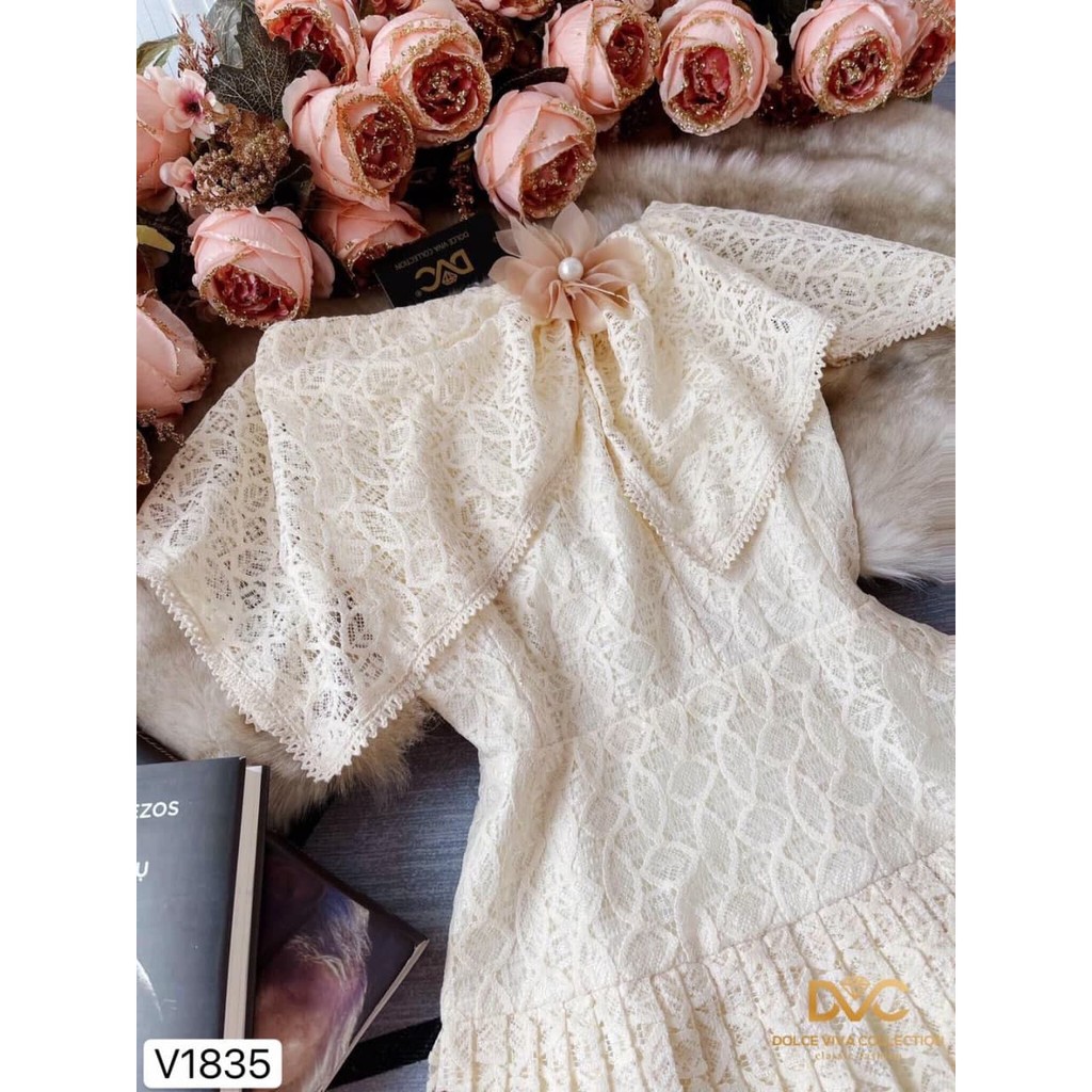 [𝐅𝐫𝐞𝐞𝐬𝐡𝐢𝐩]Đầm thiết kế👗Đẹp DVC 💕Váy thiết kế đính hoa điệu đà tiểu thư V1835 - Zin Dress Design [kèm ảnh thật]