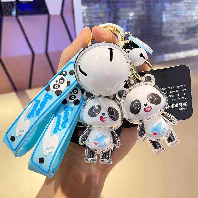Móc Khóa Hình Gấu Trúc Dễ Thương Sáng Tạo