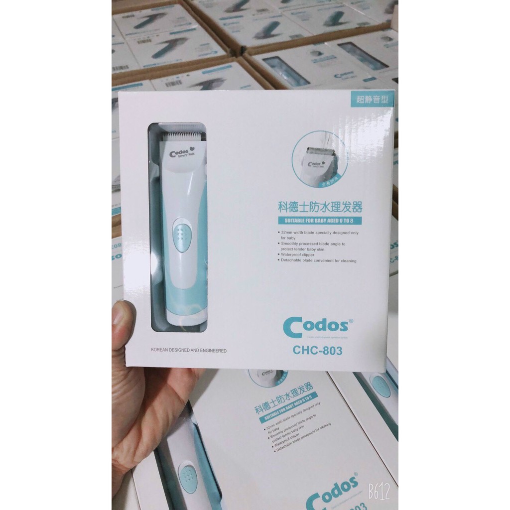 Tông đơ cắt tóc cho bé Codos CH 803 chống nước chuyên dụng