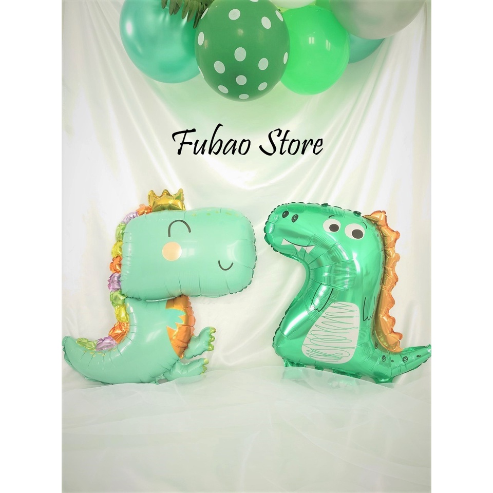 Bong bóng hình khủng long màng nhôm dễ thương, trang trí sinh nhật, size đại Fubao Store