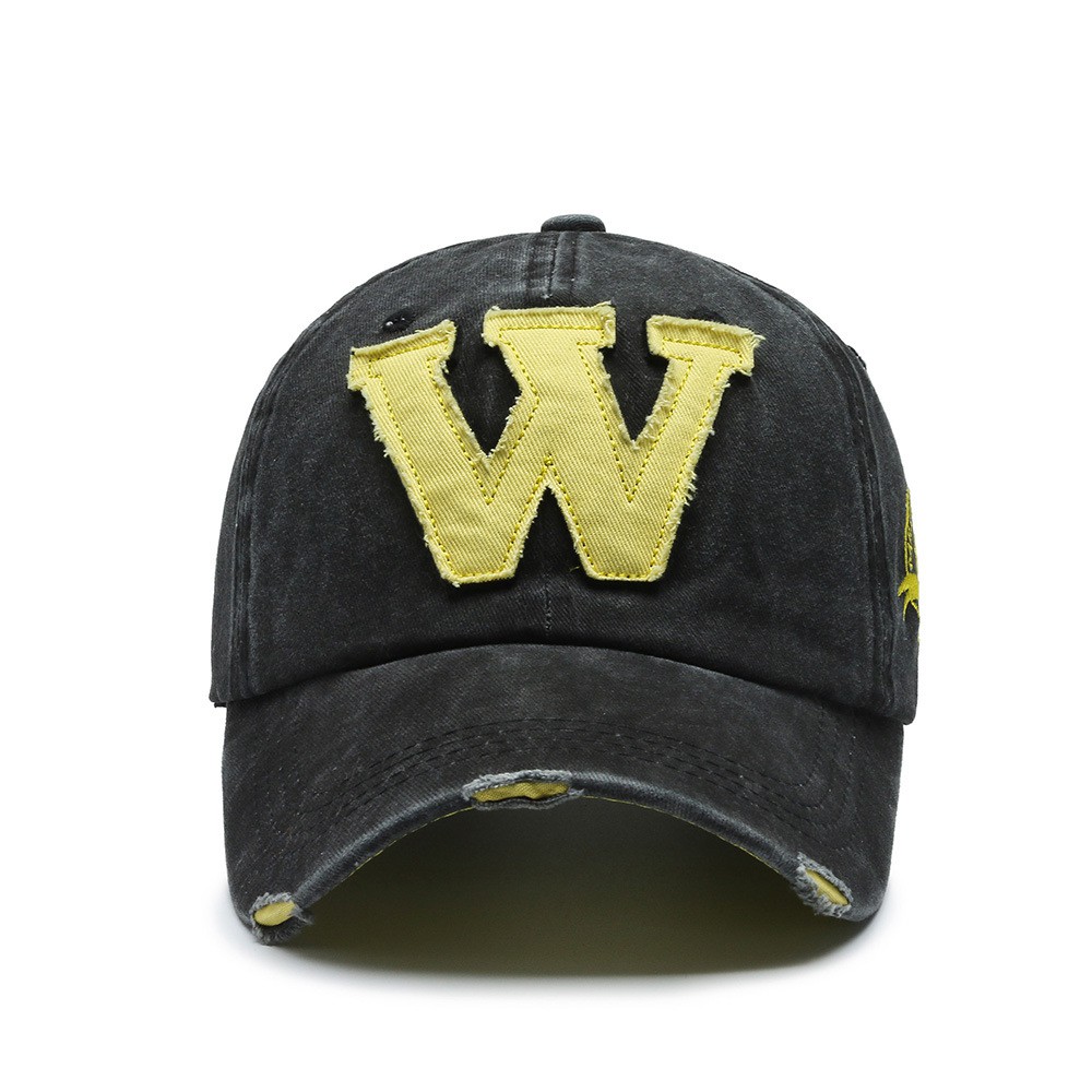 Nón lưỡi trai thêu chữ W thời trang cổ điển