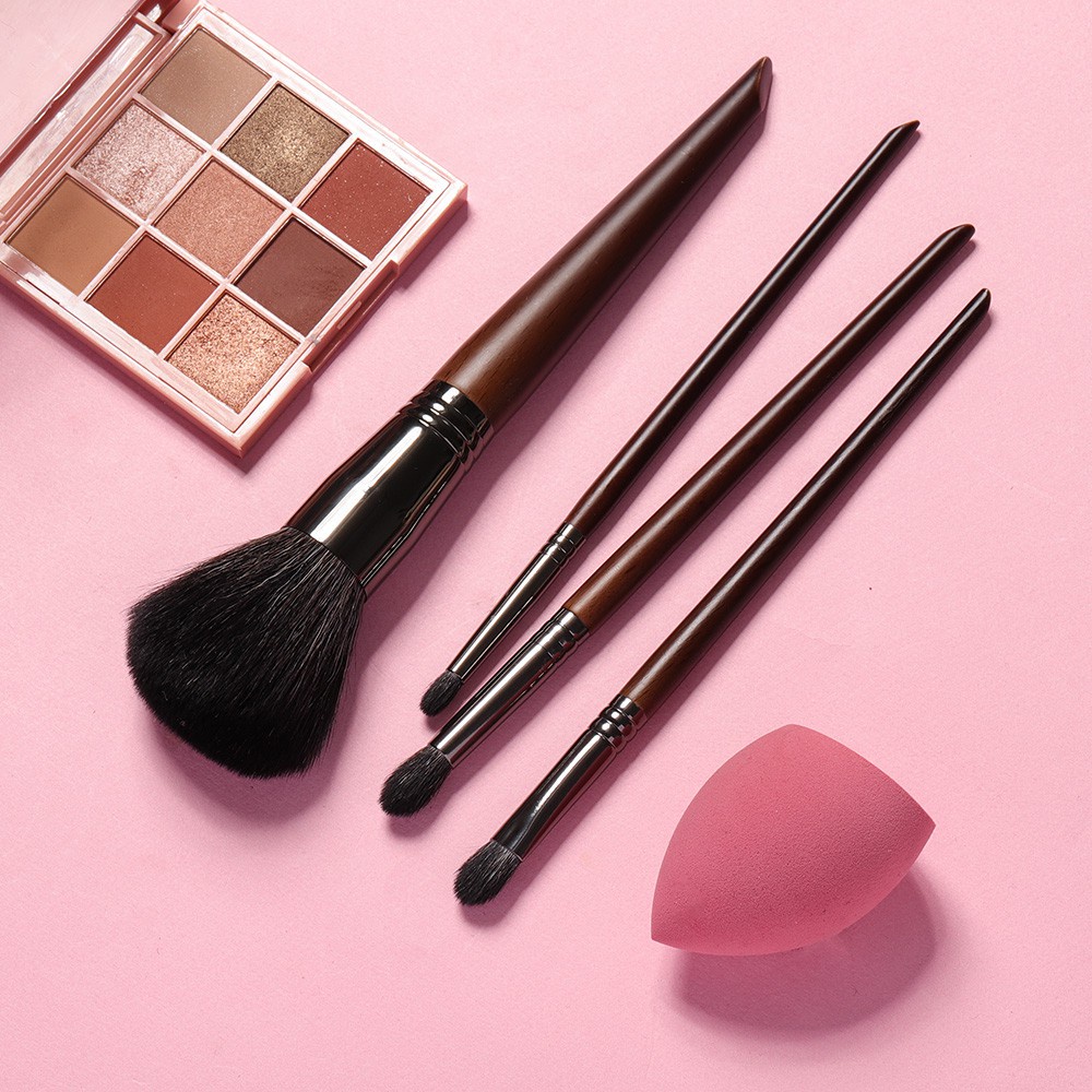 Bộ 4 cọ trang điểm mắt OVW XQ2111219 lông dê tiện lợi