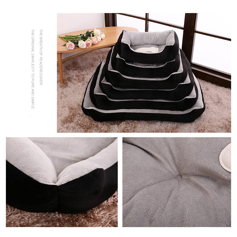Giường Ngủ Bằng Vải Lanh Cotton Mềm Mại Giữ Ấm Cho Thú Cưng