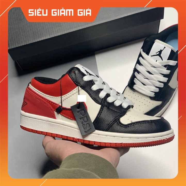 [BÁN CHẠY NHẤT SHOPEE] Giày Jordan, Giày Thể Thao Sneaker JD1 Màu Đỏ Đen Cao Cấp Full Size Nam Nữ