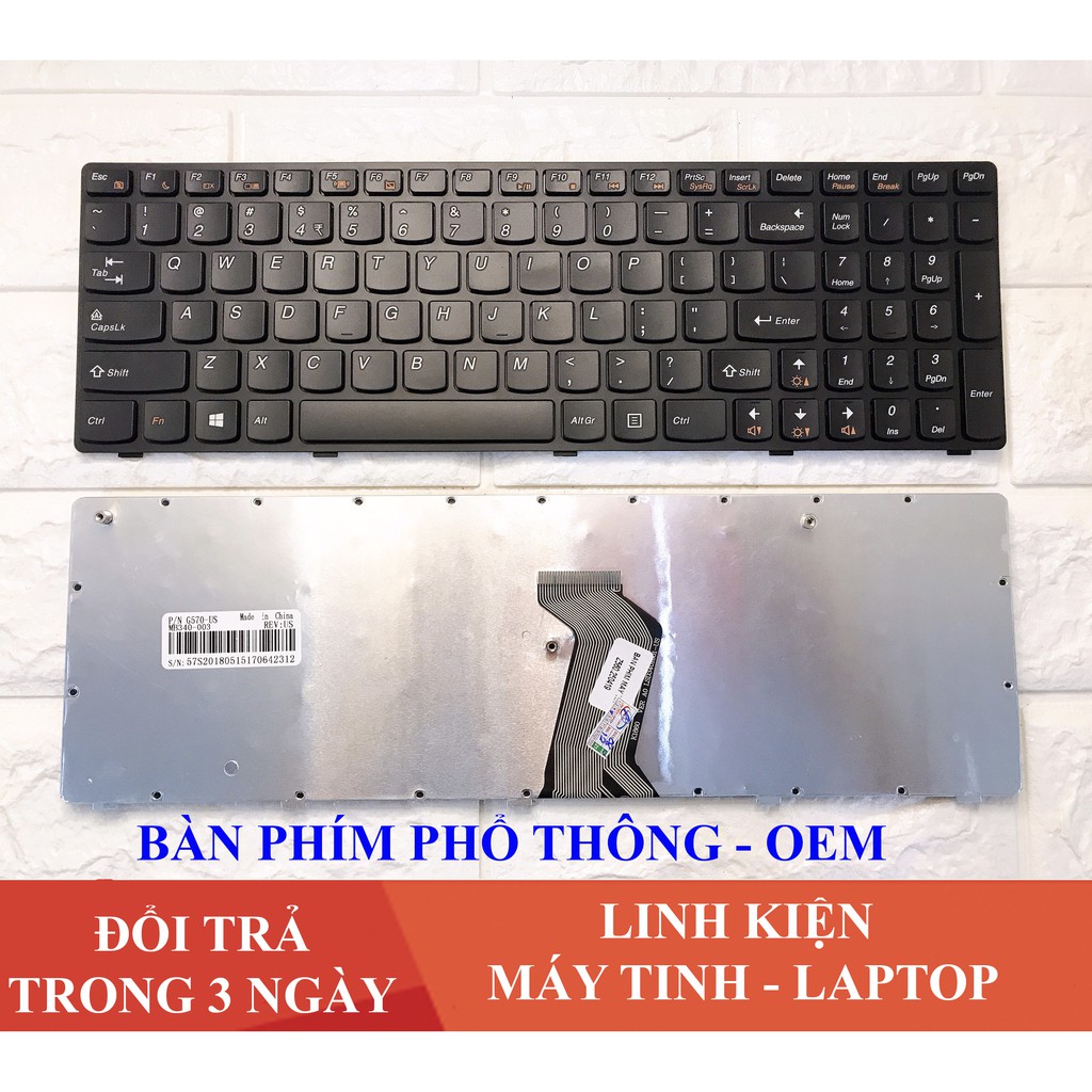 Bàn phím Laptop Lenovo Ideapad Z560 G570 Z560A Z565 Z565A G575 Chất lượng cao - Nhập Khẩu