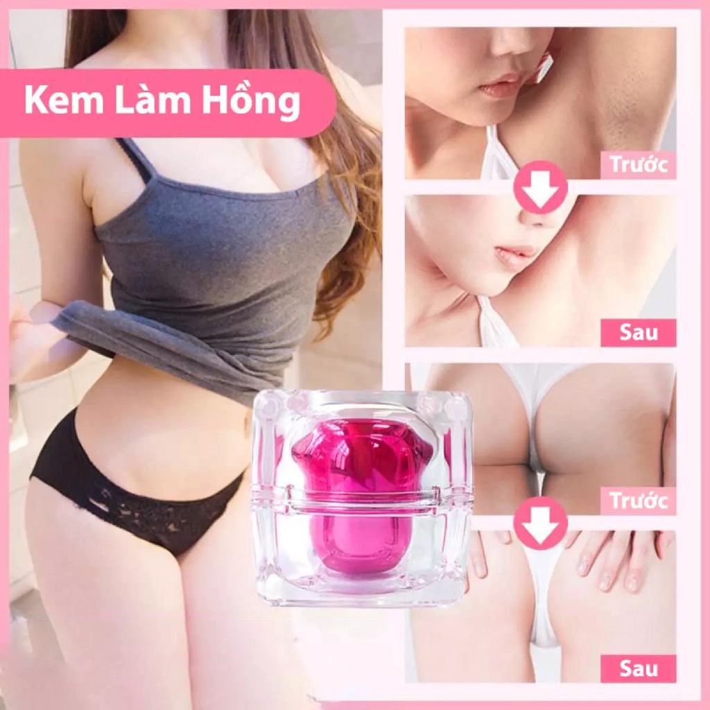 FUSHITING Kem Làm Hồng Nhũ Hoa [FREESHIP] Vùng Kín Dưỡng Trắng Nách Mông Giảm Thâm Môi Làm Sáng Da 30g (Có Che Tên)