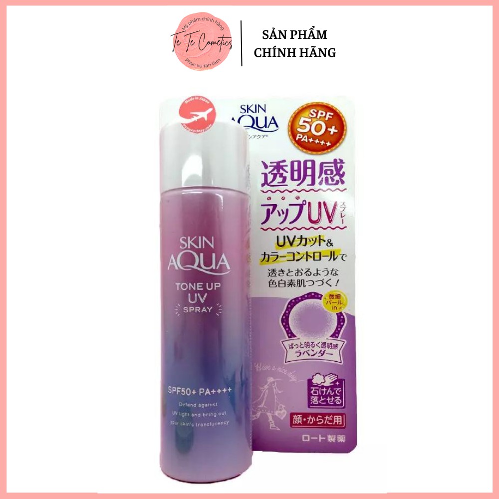 Xịt Chống Nắng SKIN AQUA Tone Up UV SPF50+ PA++++ Lọ 70g