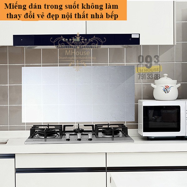 Miếng Giấy Dán Tường Phòng Bếp Chắn Dầu Mỡ,Decal 150x60cm