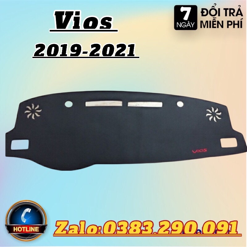 Thảm taplo Vios 2019-2020-2021 ( Da carbon cao cấp)