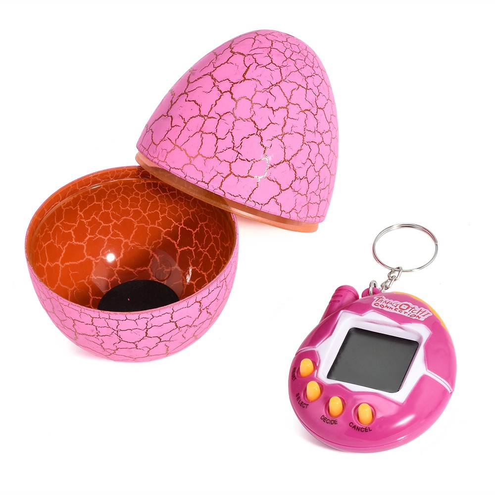 Đồ chơi nuôi thú ảo Tamagotchi kèm vỏ trứng cổ điển thập niên 90