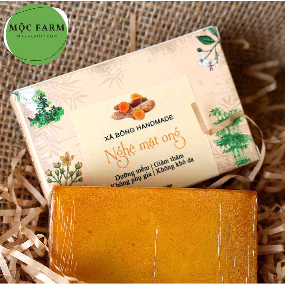 Xà Bông Nghệ Mật ong Handmade Trắng da, Hết thâm-100gr | BigBuy360 - bigbuy360.vn