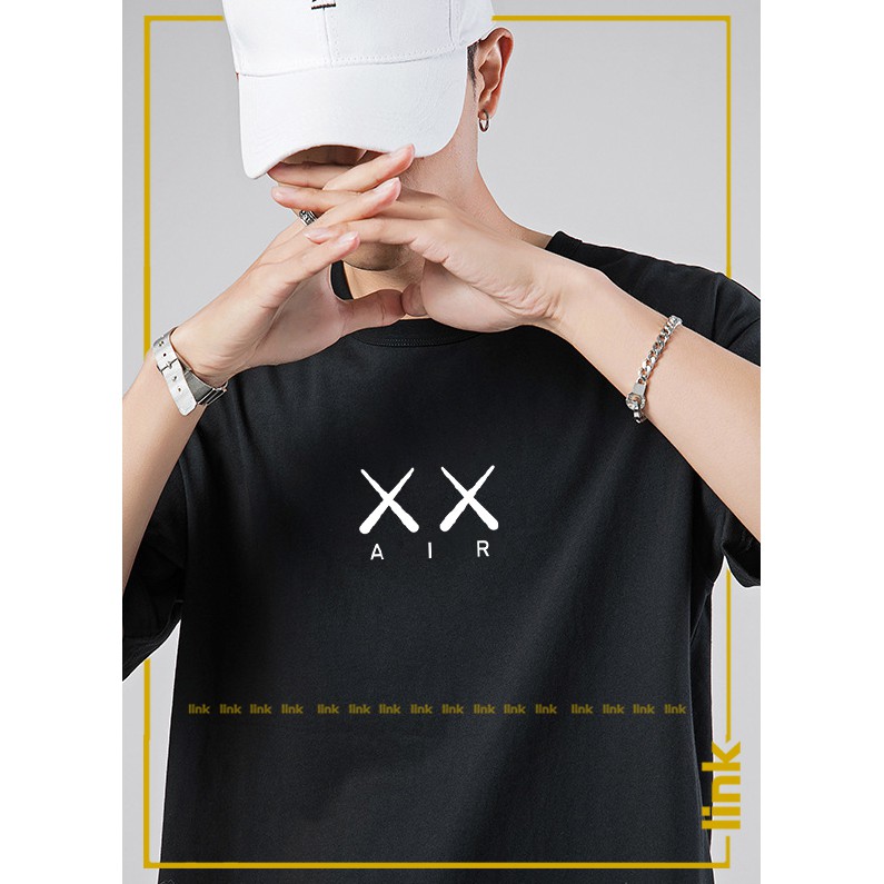 Áo thun KAWS AIR X X sang chảnh tay lỡ dáng rộng ( Đen, Trắng )