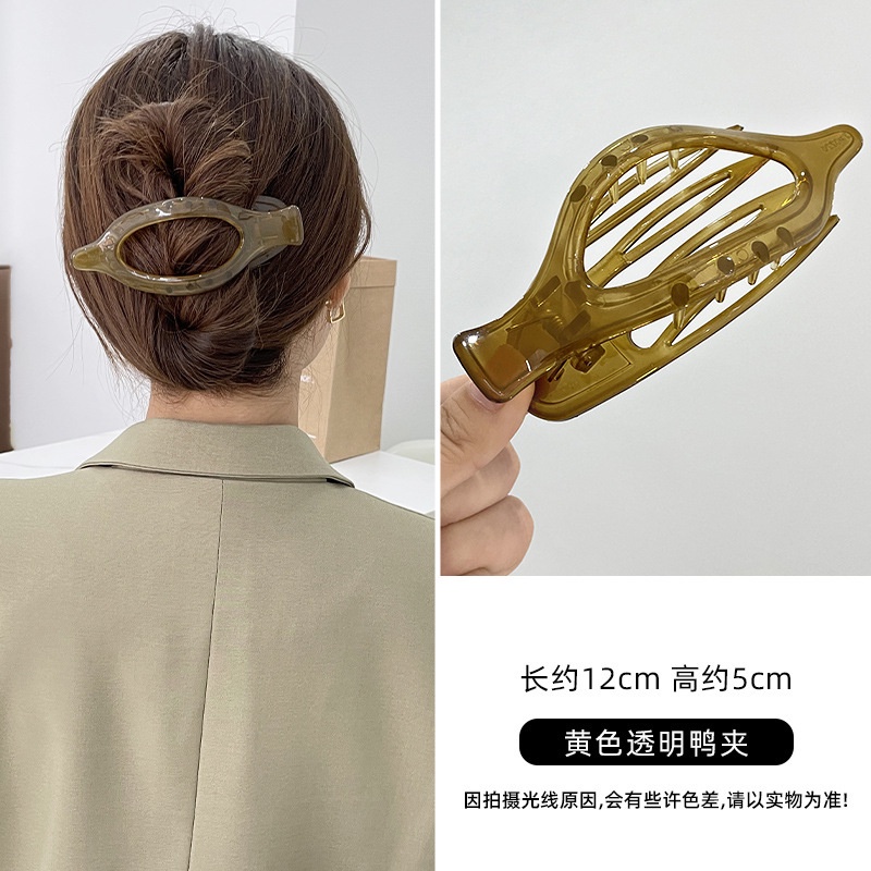 Kẹp Tóc Nữ Màu Thạch Cỡ Lớn 2022 Thời Trang