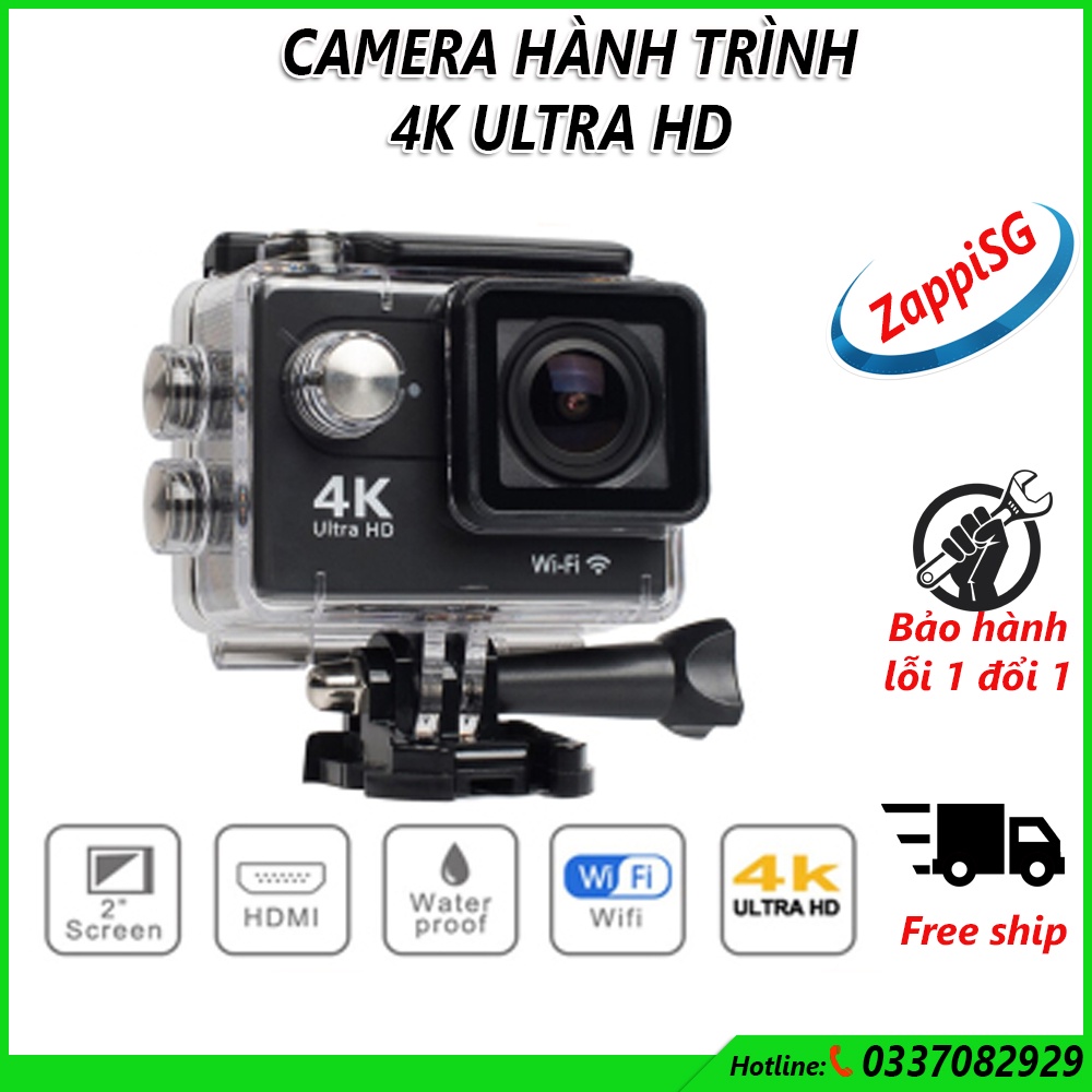 Camera hành trình chống nước 4K SPORT Ultra HD DV, kết nối WF bằng phần mềm ( Goplus Cam), góc quay 170 độ,có bảo hành | BigBuy360 - bigbuy360.vn