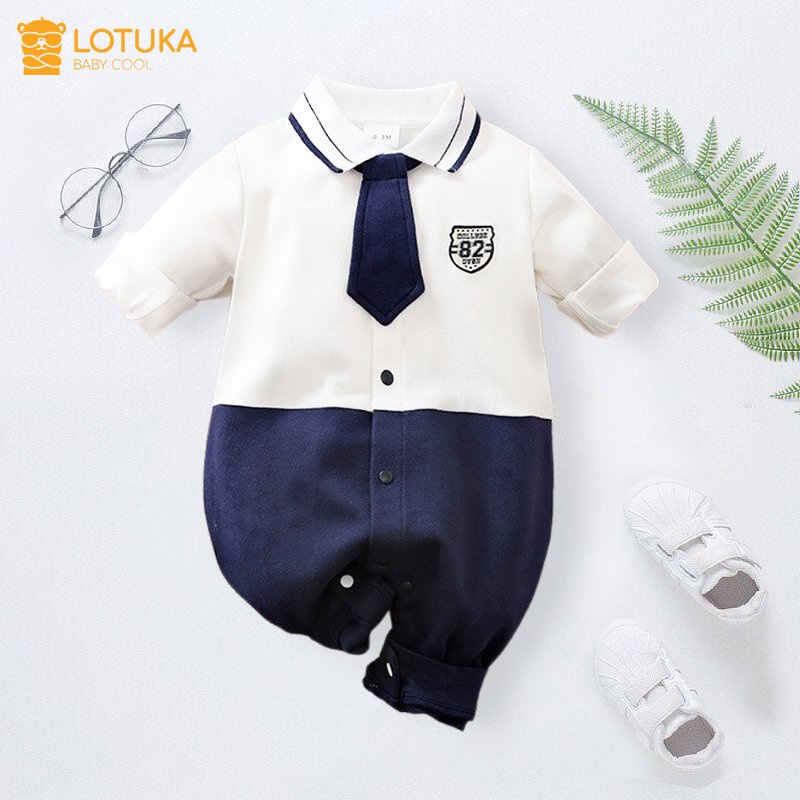 Bộ Body Công Tử Thu Đông cho Bé Trai Bé Gái từ 3-12kg